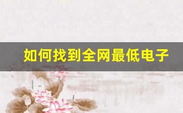 如何找到全网最低电子烟货源？全程指导