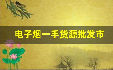 电子烟一手货源批发市场深度解析
