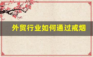 外贸行业如何通过戒烟电子烟产品抢占市场份额 外贸行业如何通过戒烟电子烟产品抢占市场份额